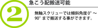 急こう配搬送可能